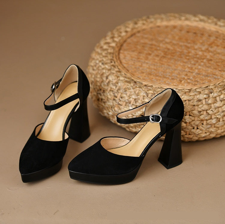 Buckle Hollowed Sandals