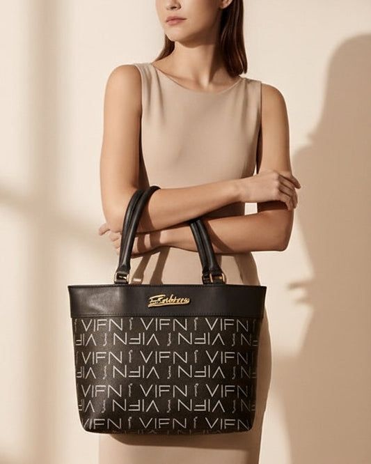 Classic Blush Plaid Shoulder Bag with Structured Finish