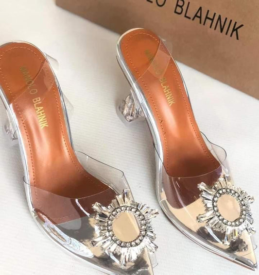 Starlight Bow Girls’ Luxury Slingback Heels