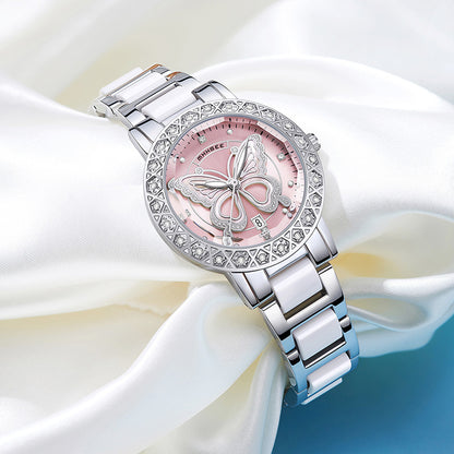 Butterfly Diamond-encrusted LuxuryWatch