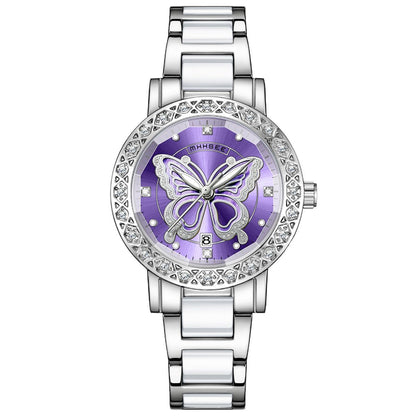 Butterfly Diamond-encrusted LuxuryWatch
