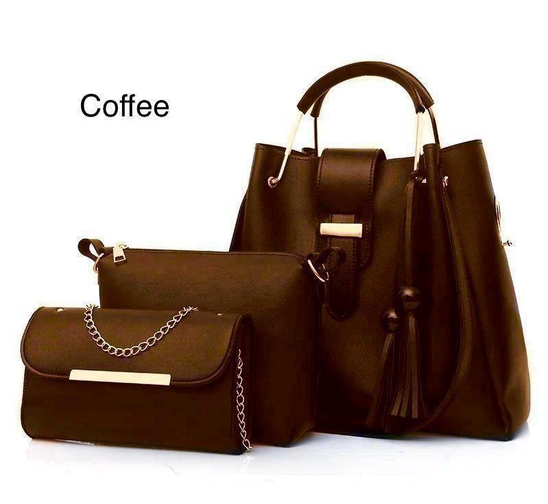 Women’s 3-in-1 Leather Shoulder Bag Set