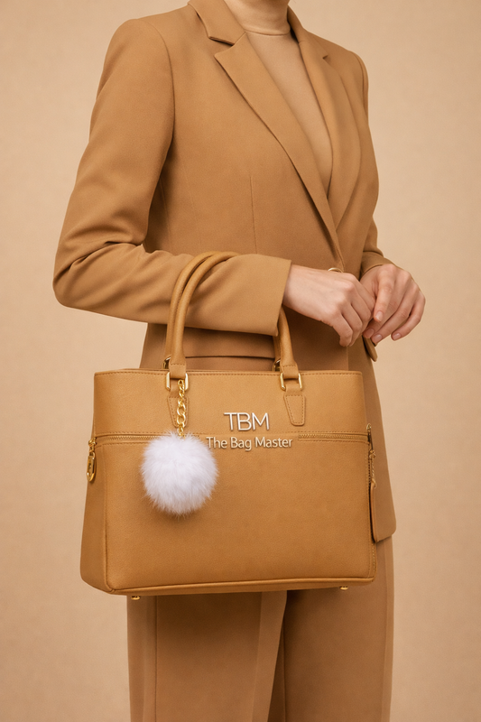 Women’s Elegant Textured Leather Hand Bag with Detachable Sling