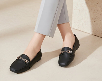 Midnight Stroll Leather Pointed Toe Pumps