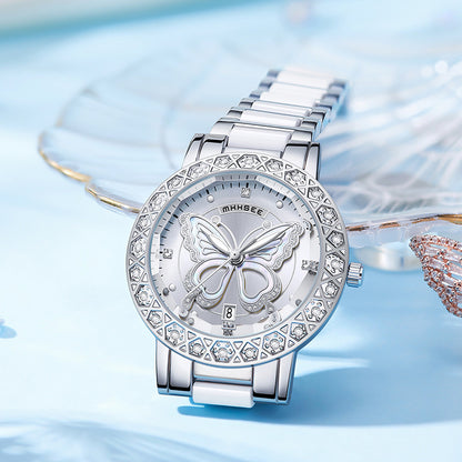 Butterfly Diamond-encrusted LuxuryWatch